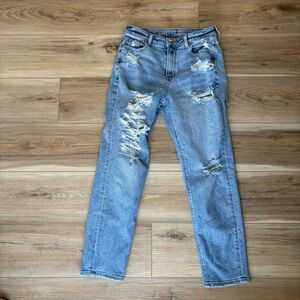 American Eagle Distressed Light Blue Denim